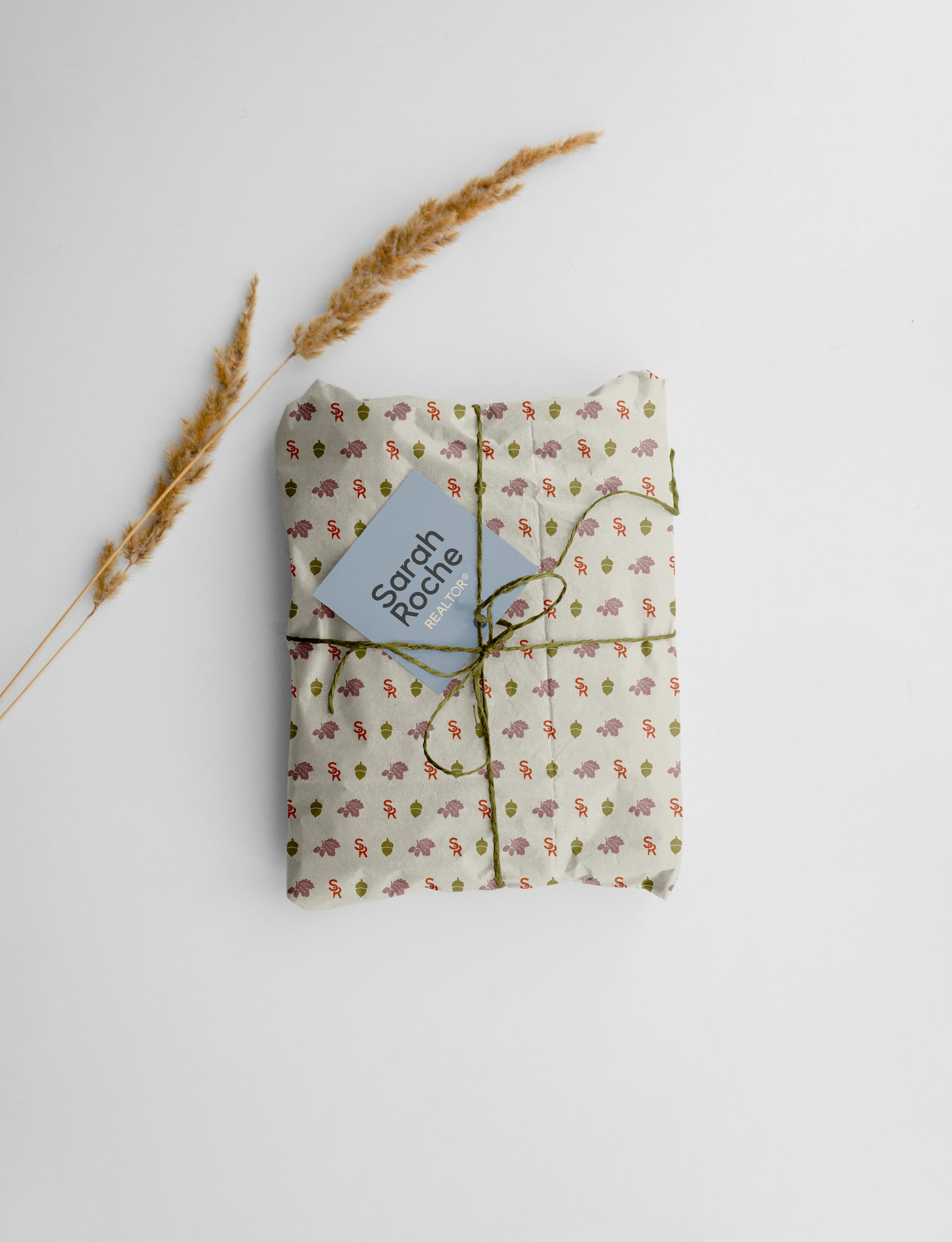 Client gifting wrapping for client Sarah Roche.